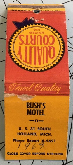 Bushs Motel - Matchbook (newer photo)